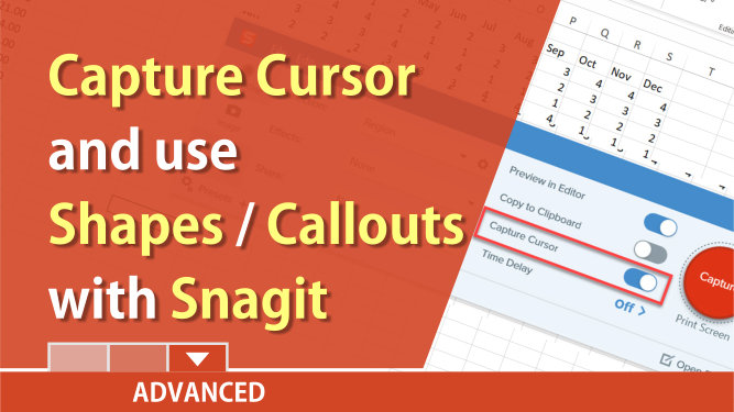 Snagit: capture cursor, use callouts, and shapes by Chris Menard
