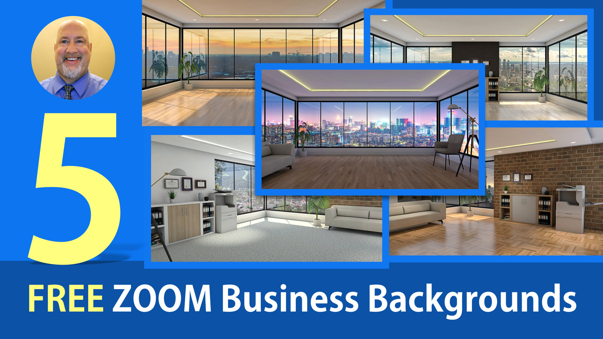 Five Free Zoom Business Backgrounds