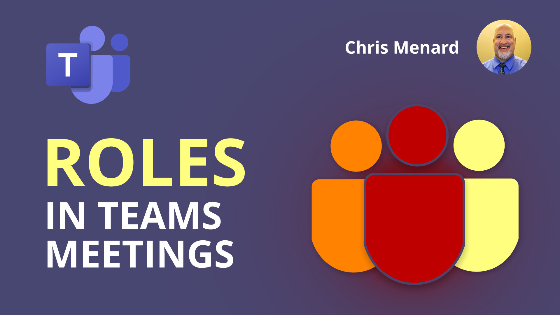 Roles in a Teams Meeting: Organizer - Presenter - Attendee