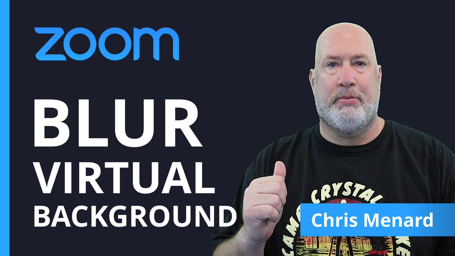 Zoom - Blur your background - virtual background - New Feature: Chris  Menard Training