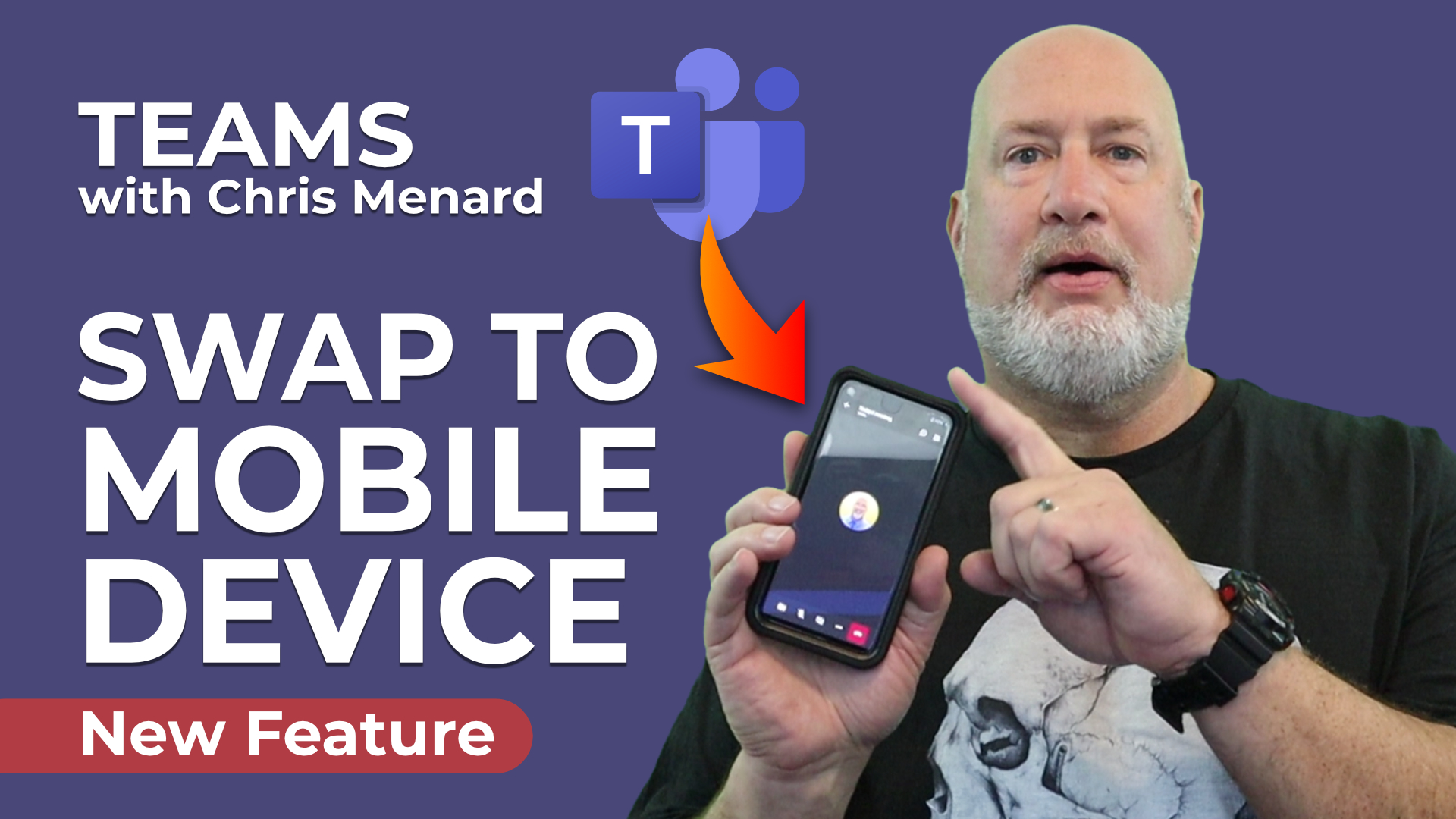 Microsoft Teams - Swap Meeting to Mobile Device | Transfer to this device feature