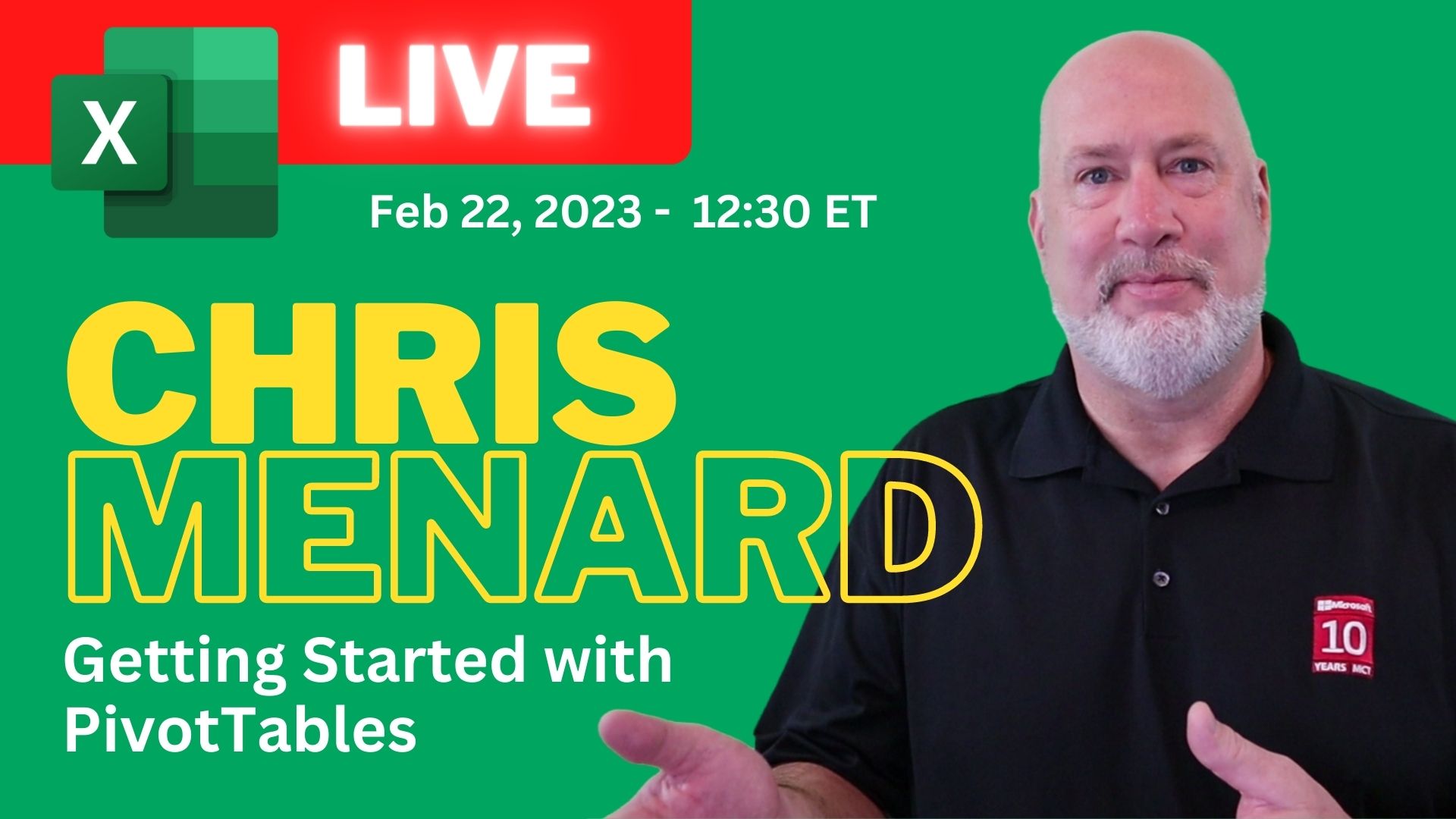 Getting Started With PivotTables - Live on 2-22-2023