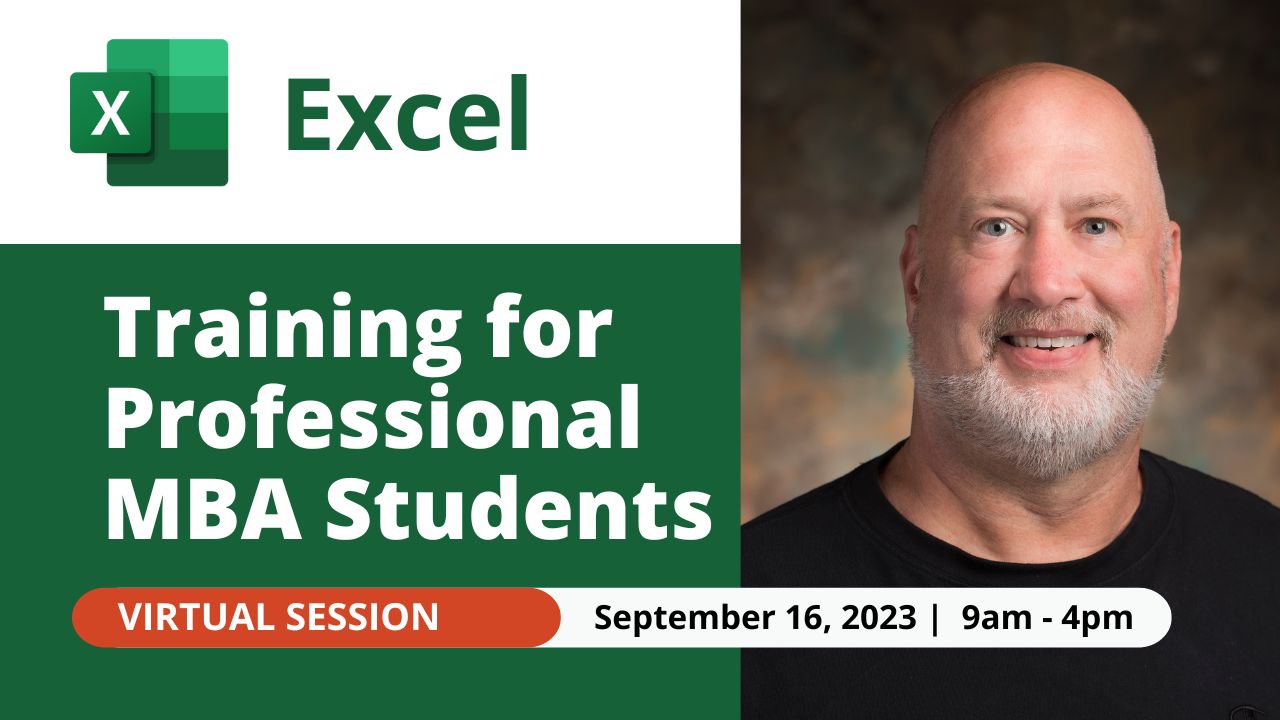 September 16, 2023 - Excel Training for MBA Students at the University of Georgia