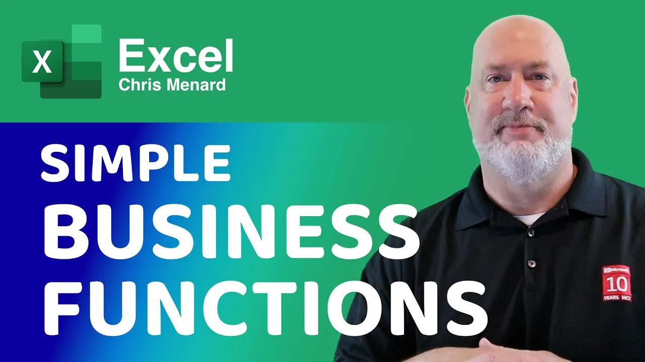 Excel Business Functions - Functions everyone should know -  Excel Essentials Training