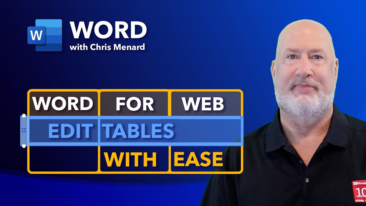 New Feature - Word for the Web: Edit Tables with Ease