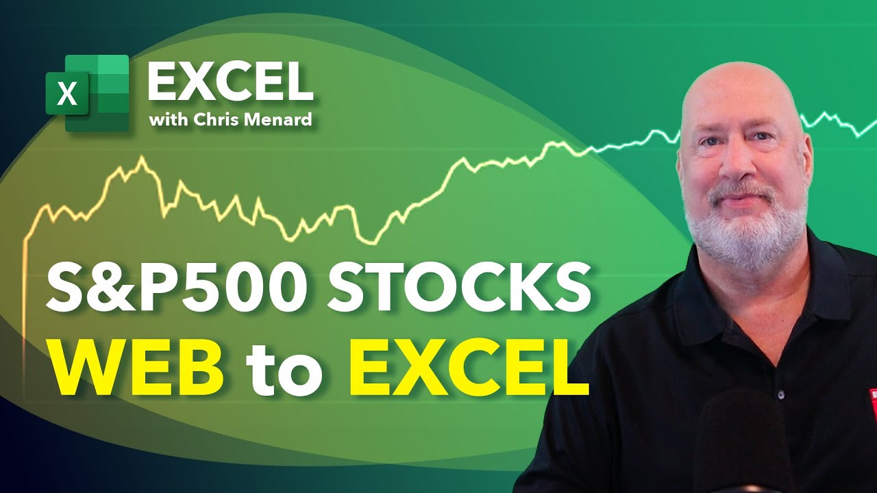 How to Import S&P 500 Data into Excel and Utilize Excel's Stock Data Type