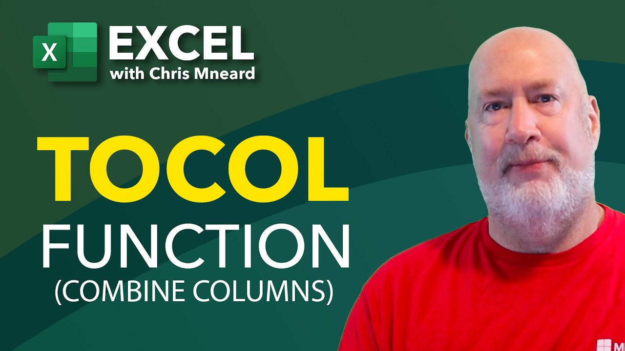 Become an Expert at Using the TOCOL Function in Excel to Merge Columns