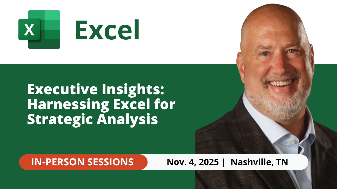 Nov 4, 2025 - Executive Insights: Harnessing Excel for Strategic Analysis
