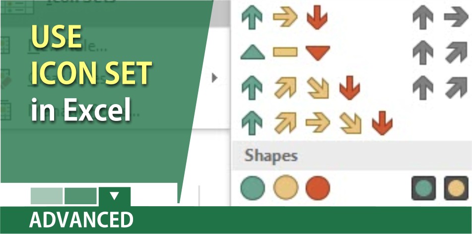 Use Icon Set In Excel Just Two Arrows By Chris Menard Chris Menard Training