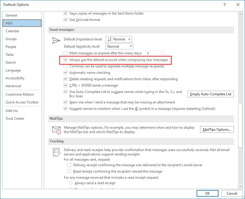 Mail Merge How To Change Default Sending Account In Outlook Chris 