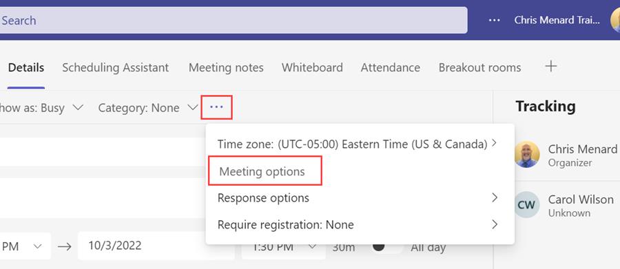 Using Meeting CO-ORGANIZERS in Microsoft Teams Meetings: Chris Menard