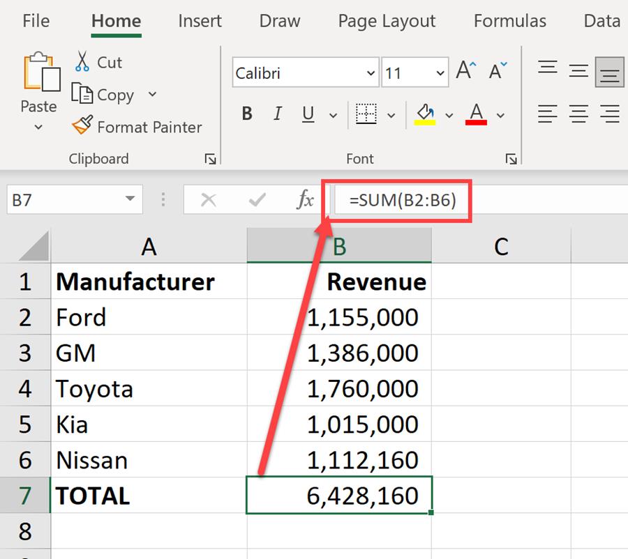 How to use the SUM Function and AUTOSUM in Microsoft Excel | Tutorial ...