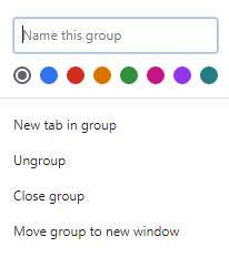 Name a Tab Group in Chrome