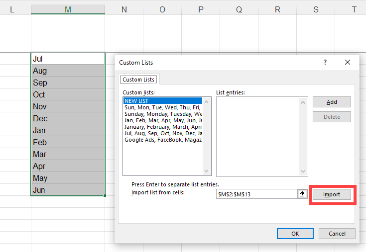 Excel Create A Custom List To Sort Data Chris Menard Training