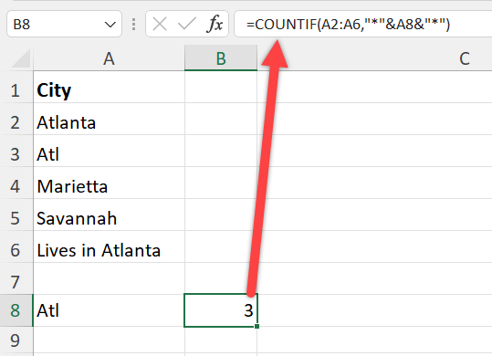 Excel Formula Countif Text In Cell