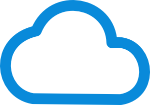 OneDrive blue cloud