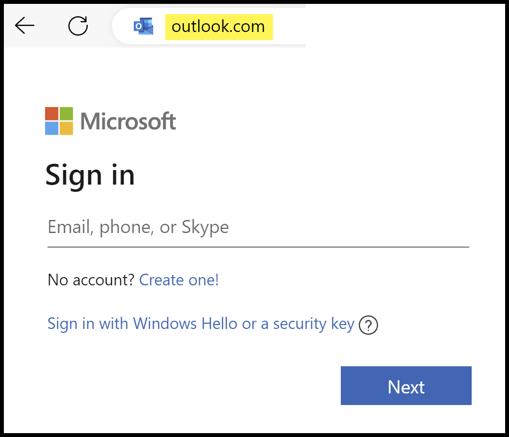 Outlook on the web - Sign in