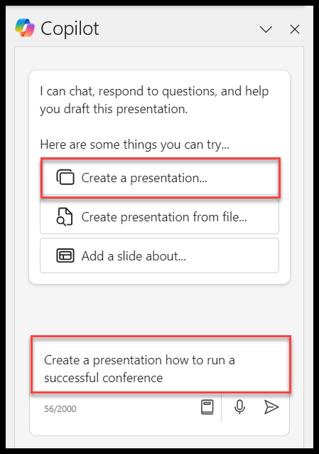 Copilot - Create a PowerPoint Presentation