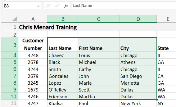 Improved Cell Highlighting