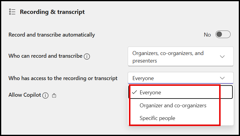 Access - 3 Options