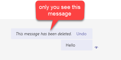 Teams delete chat message