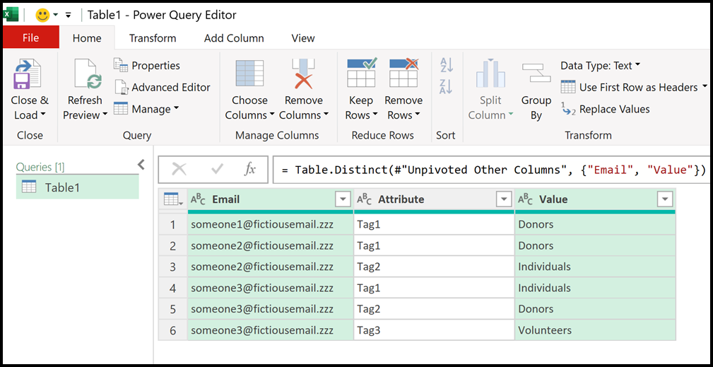 Power Query - Close and Load