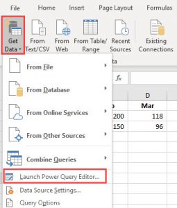 Excel Power Query Editor