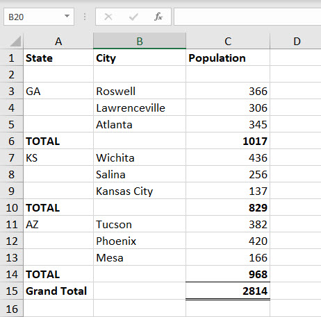 Bad Excel Setup