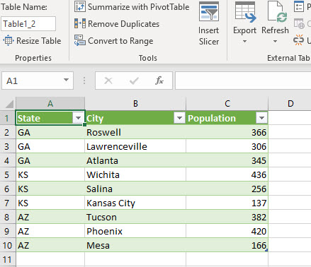 Corrected Data Power Query Editor