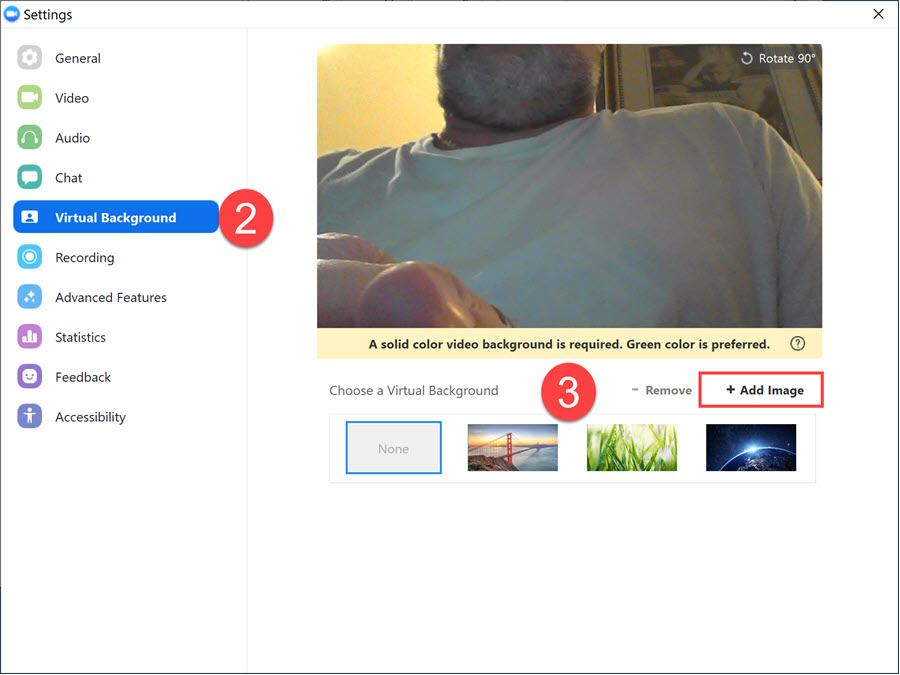 Use a virtual background with Zoom Meetings or RingCentral Meetings: Chris  Menard Training