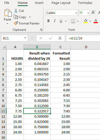 Excel Covert Decimal Hours Excel S Hours Minutes 8 25 To 8 15 Chris Menard Training