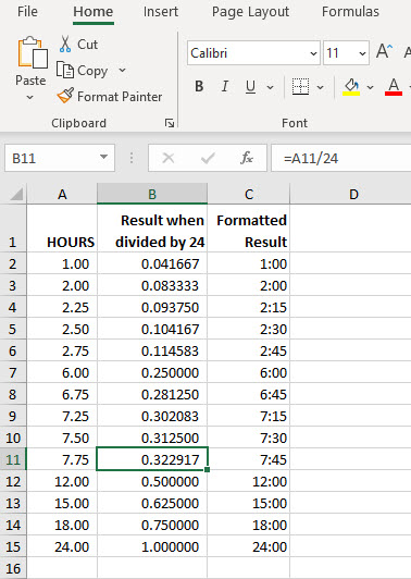 time minus minutes excel