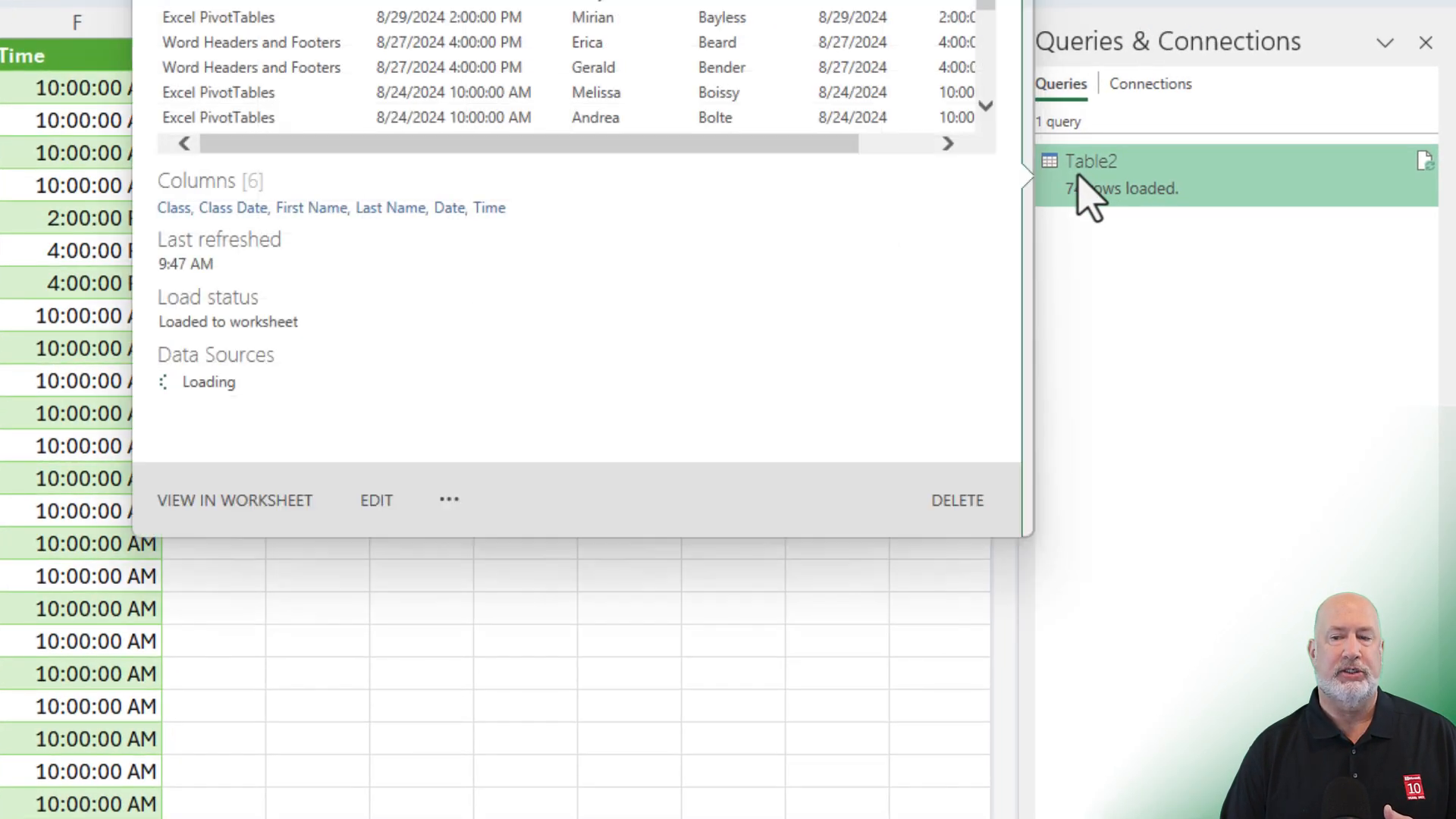 Refreshing data in Power Query Refreshing data in Power Query