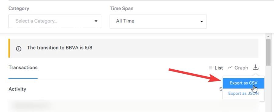 Export all your transactions as CSV from Simple Bank Export all your transactions as CSV from Simple Bank