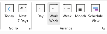 Calendar views in Outlook Calendar views in Outlook