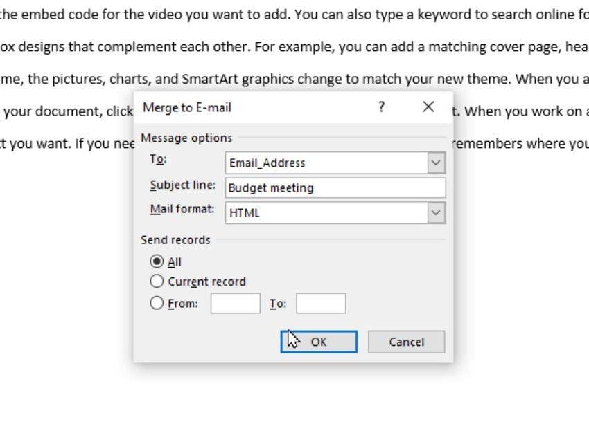 Finalize your Mail Merge and Send it Finalize your Mail Merge and Send it