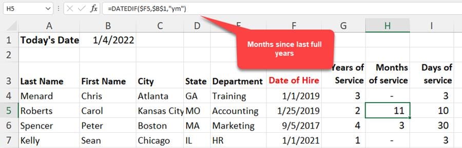 DATEDIF Units - Microsoft Excel DATEDIF Units - Microsoft Excel