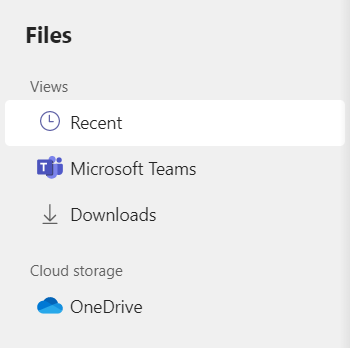 Files app - four items Files app - four items