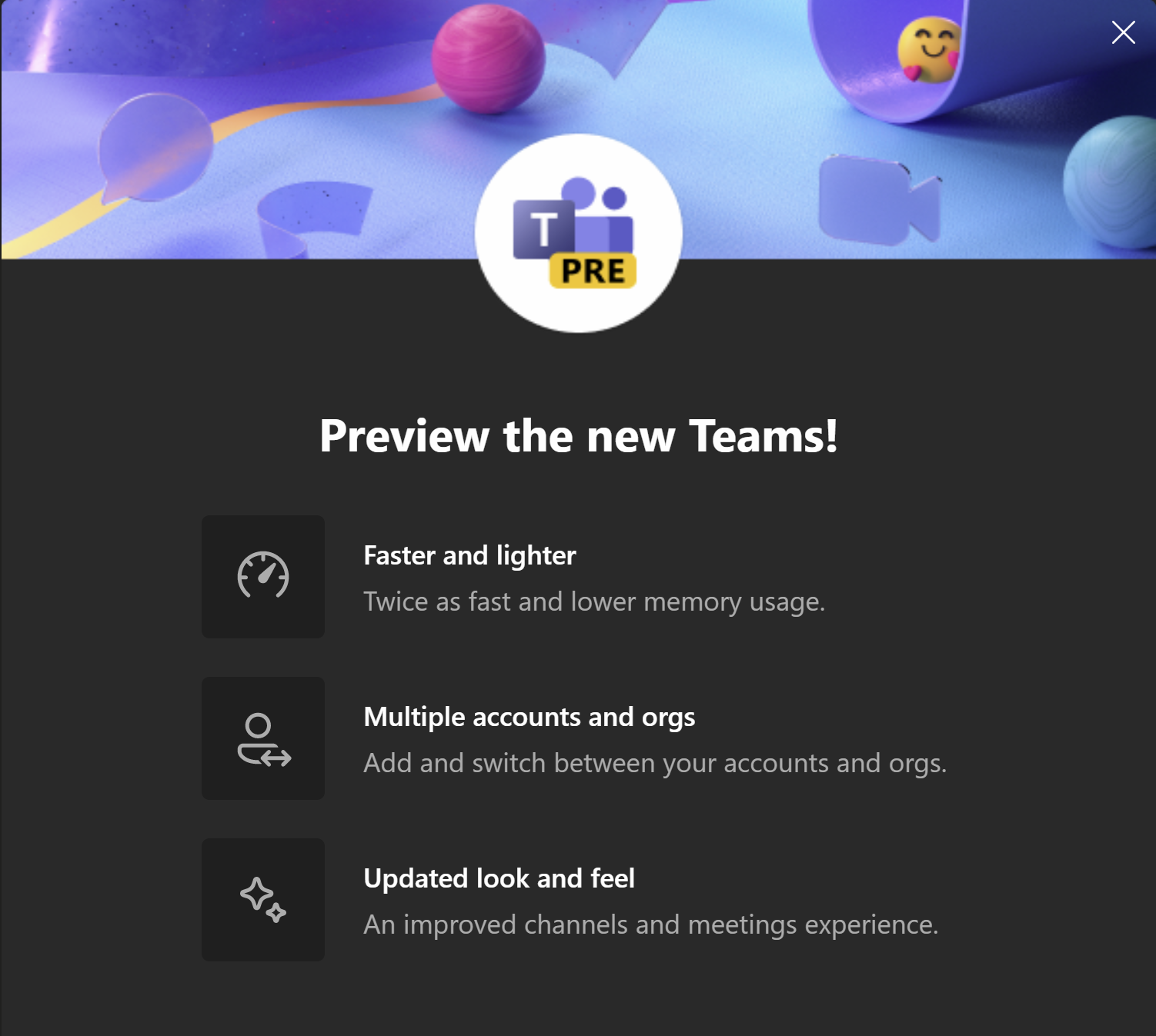New Teams in Preview - now available New Teams in Preview - now available
