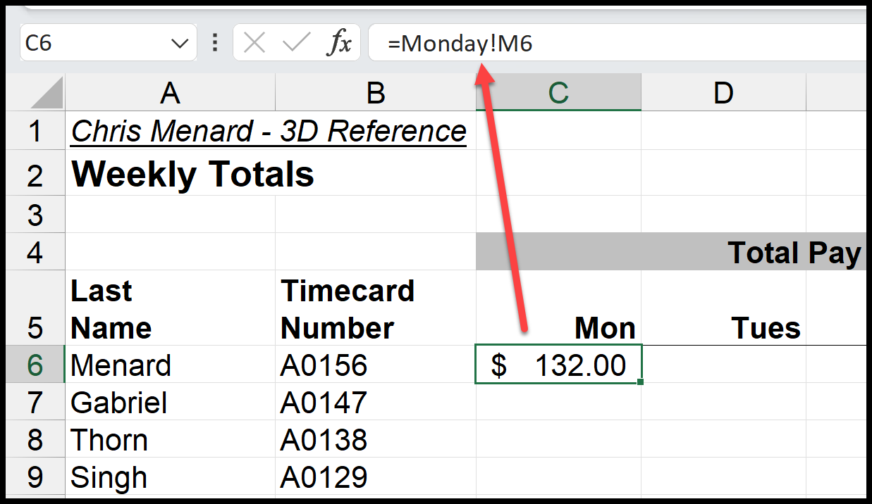 Excel 3D reference Excel 3D reference