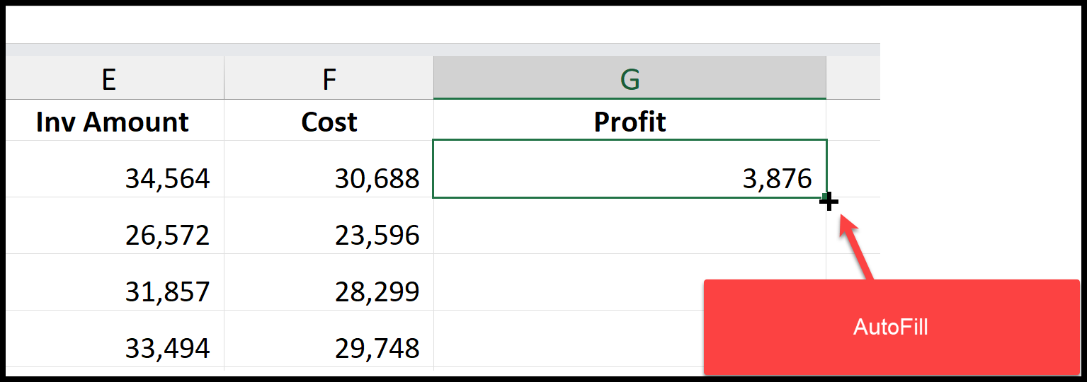 AutoFill in Excel