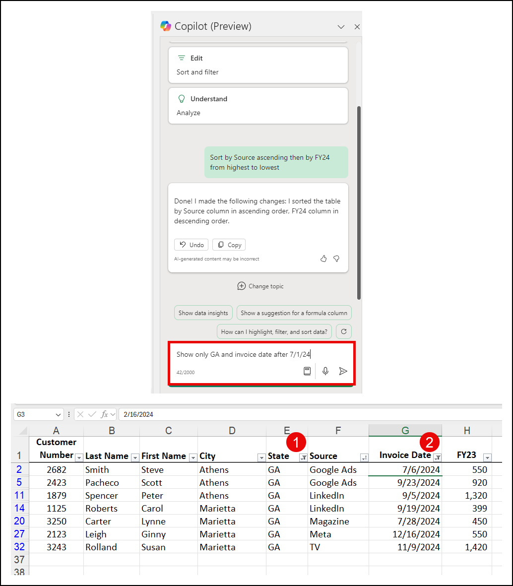 Copilot - Filter by multiple columns Copilot - Filter by multiple columns