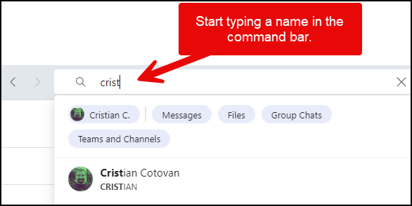Microsoft Teams: Improved People Search Microsoft Teams: Improved People Search
