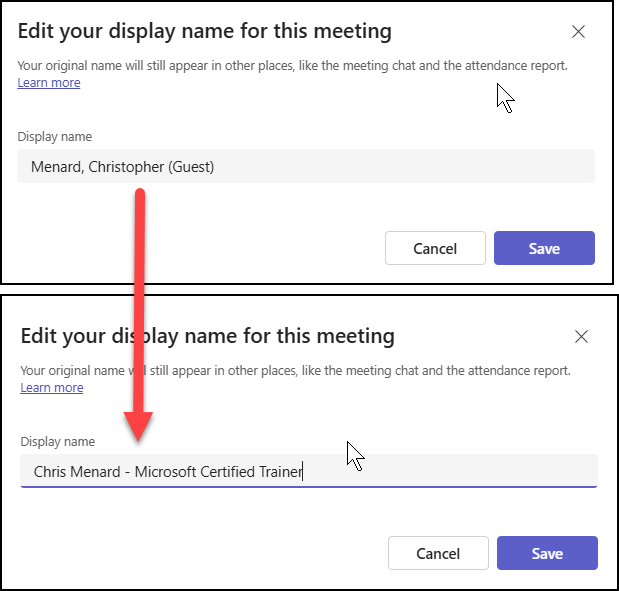 Edit your display name for this meeting Edit your display name for this meeting