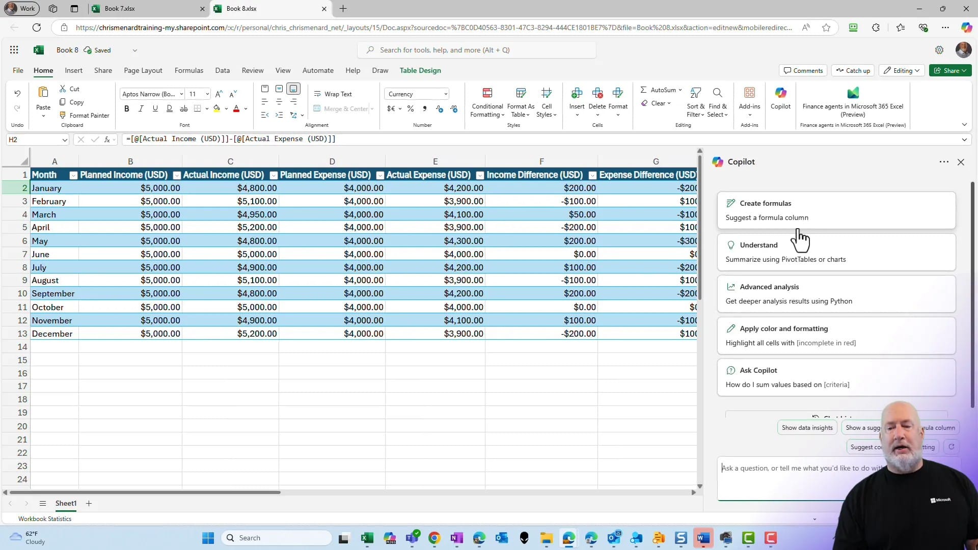 Copilot in Excel - Income and Expense Tracker Copilot in Excel - Income and Expense Tracker