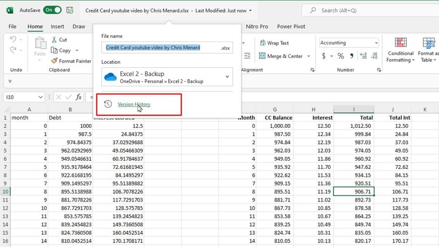 OneDrive creates versioning using AutoSave and Version History OneDrive creates versioning using AutoSave and Version History