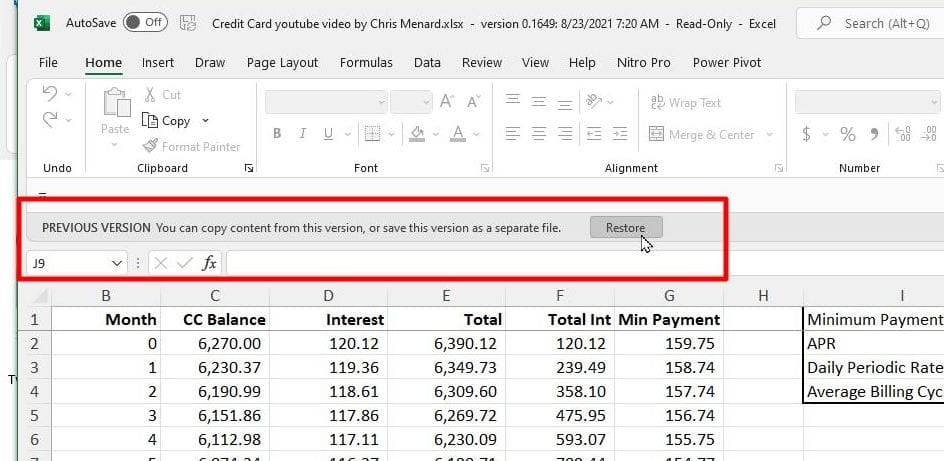 Choose which version you want and click RESTORE to bring your file back from OneDrive Choose which version you want and click RESTORE to bring your file back from OneDrive
