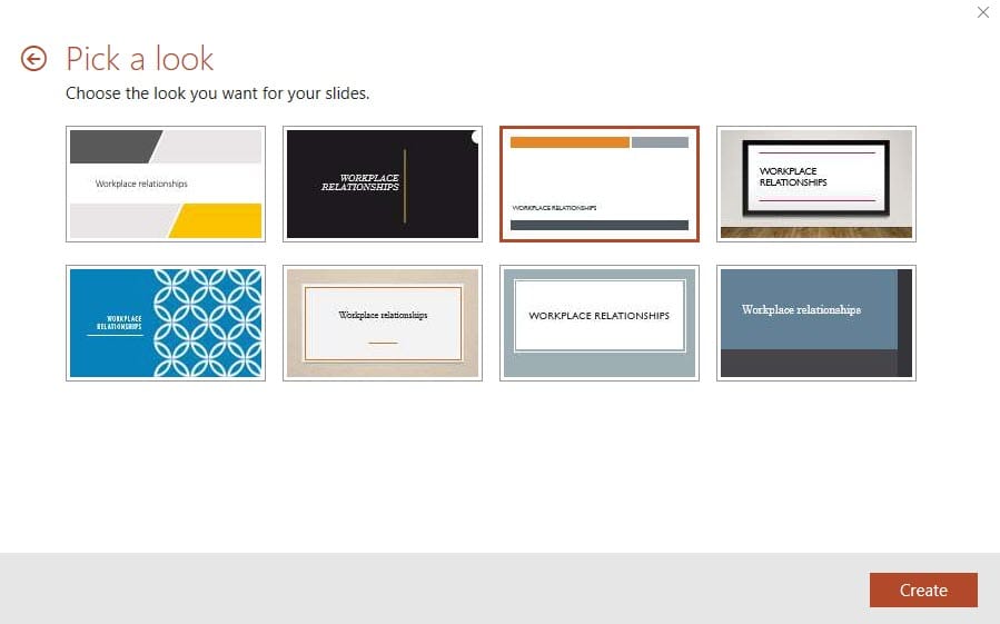 PowerPoint QuickStarter Pick a Look PowerPoint QuickStarter Pick a Look