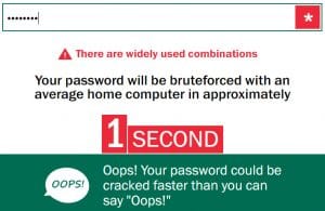 Bad password Bad password