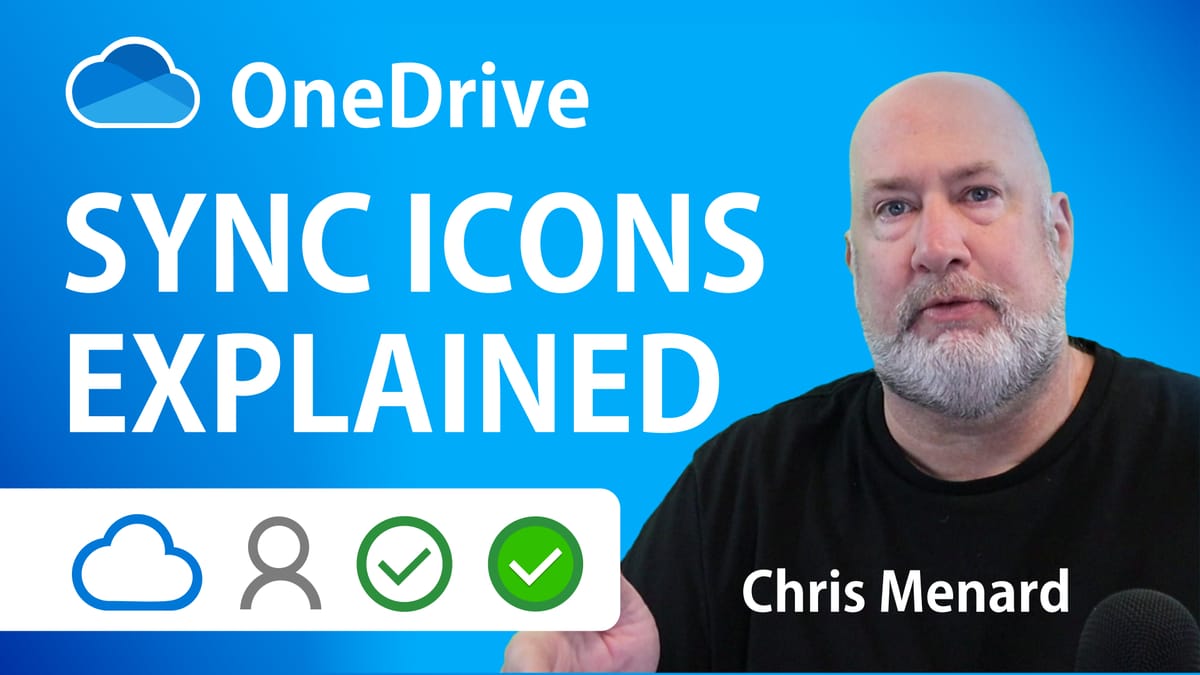 OneDrive sync icons explained